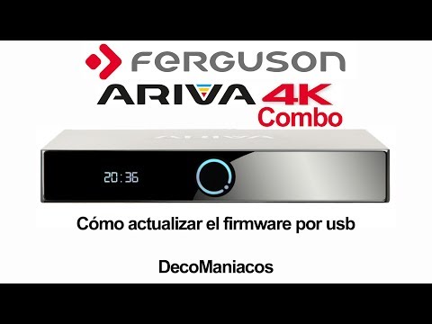 Ferguson Ariva 4K Combo - Cómo actualizar el firmware por usb
