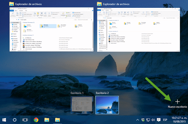 Crear varios escritorios simltáneos en Windows 10 portada