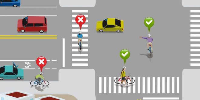 Ciclista atropellado en un paso de cebra
