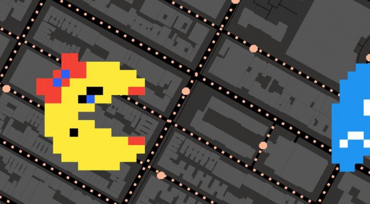 Comecocos en Google Maps