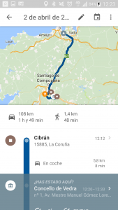 Saber lo que hiciste cualquier día a través del timeline de Google Maps timeline