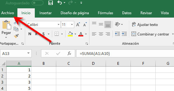 Los valores de las fórmulas de Excel no se actualizan automáticamente
