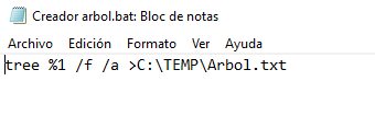 Como crear un índice de Carpetas y Subcarpetas en Windows generador árbol