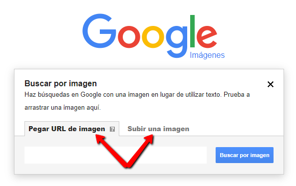 Buscar por imagen en google