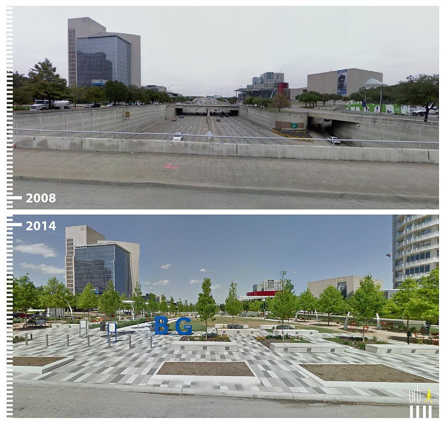 Antes y después de una ubicación con Google Maps y Street View